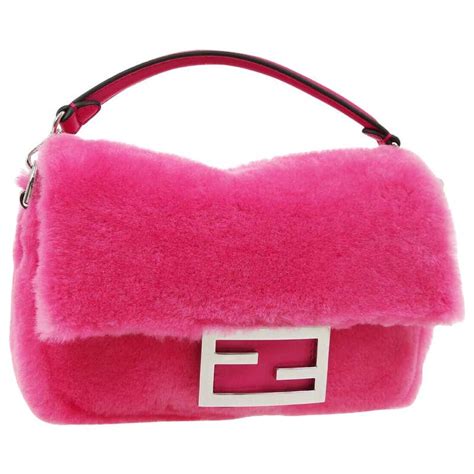 fendi fur clutch pink|fendi clutch handbags.